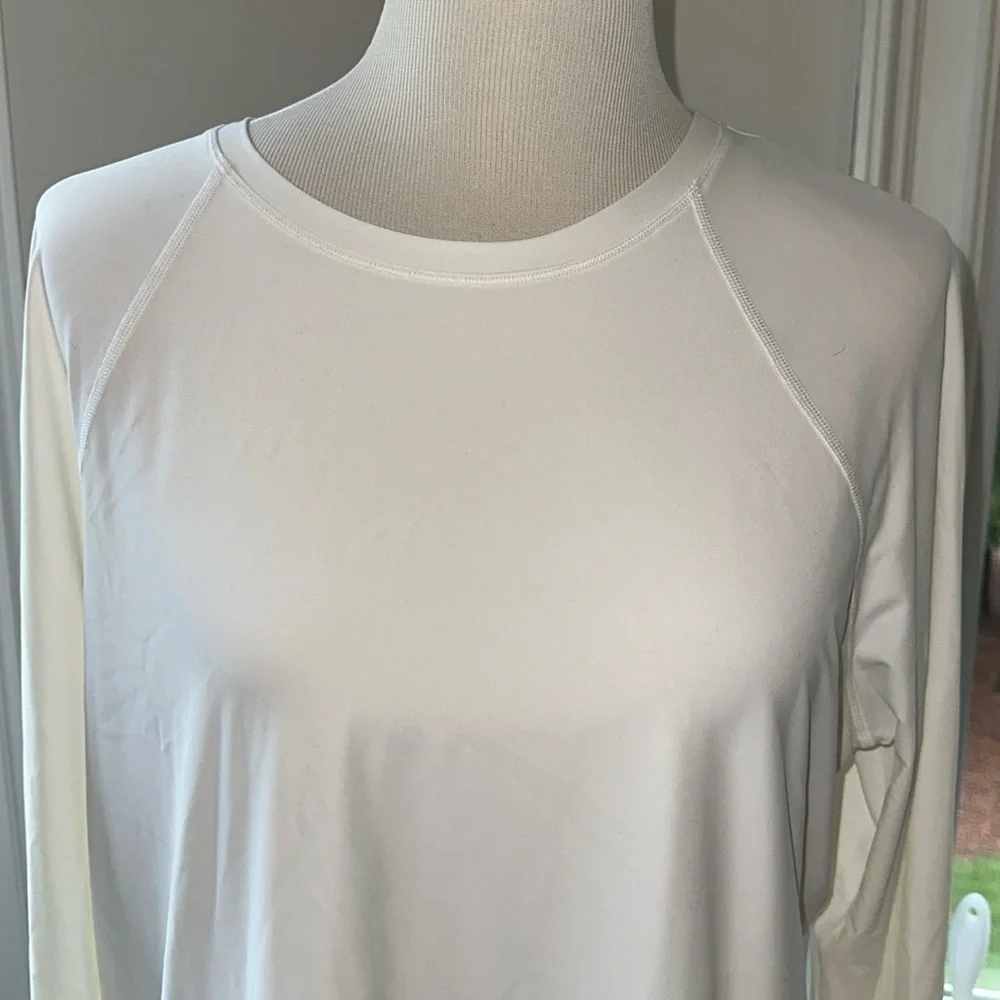 Lululemon White SPF50 Swim Top, Medium, Like New